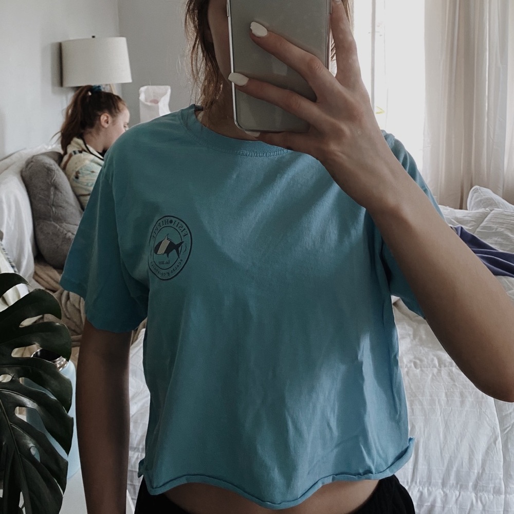 Fish Hippie cropped t shirt